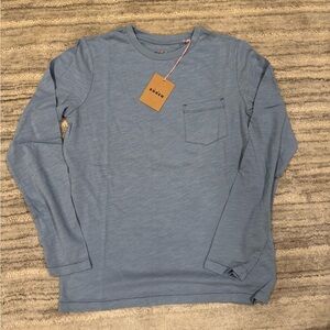 NWT. Boden. Kids Everyday Long Sleeve T-Shirt. Size 11-12. Slate Blue.